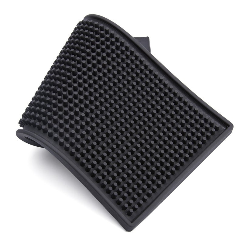 Facmogu فاسموغو 2 قطع حصائر بار مطاطية 12" × 6"، حصائر خدمة بار PVC لبارتندر الكوكتيل، وسادات أكواب تسرب زجاج الويسكي والقهوة والنبيذ والشاي والبيرة، حصائر - Image 2